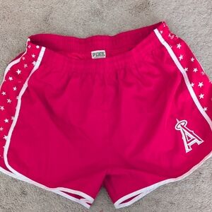 PINK Victoria's Secret Red Athletic Shorts with Star Design